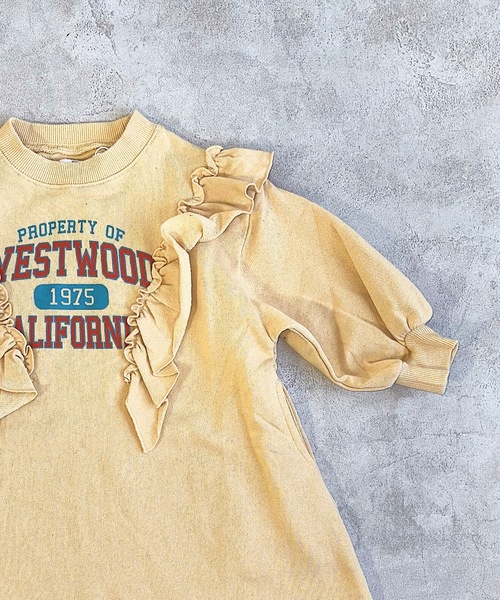 Life Support Products（ライフサポートプロダクツ）の「ボリュームフリルワンピース（90～150cm）（ワンピース・キッズ・チャコール/ラベンダー/イエロー・150/90/140/130/120/110/100）」の9枚目の写真