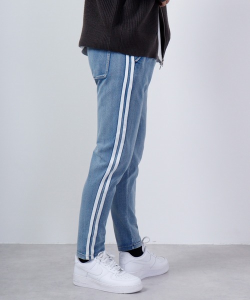 EVOLUTION（エボリューション）の「EVOLUTION ライン入りジョガーパンツ（その他パンツ・メンズ・サックスブルー/ブルー・XL/L/M）」の6枚目の写真