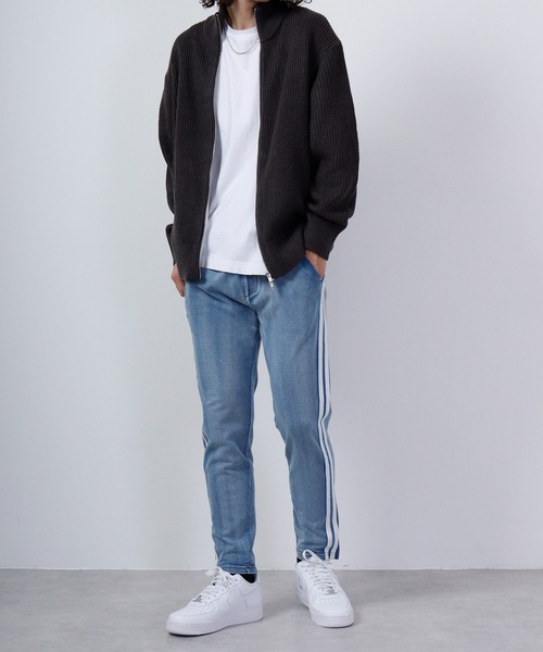 EVOLUTION（エボリューション）の「EVOLUTION ライン入りジョガーパンツ（その他パンツ・メンズ・サックスブルー/ブルー・XL/L/M）」の8枚目の写真