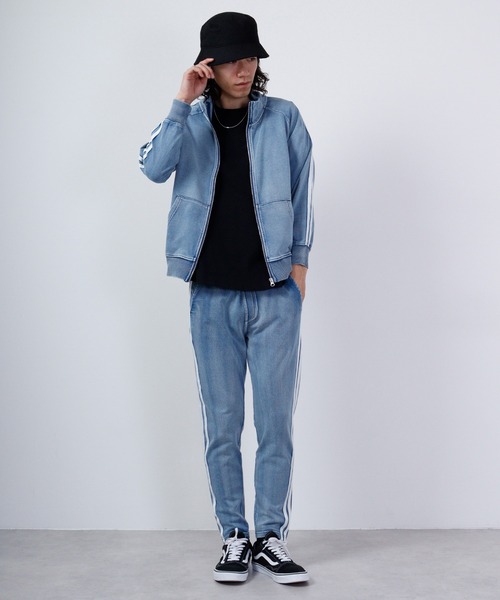 EVOLUTION（エボリューション）の「EVOLUTION ライン入りジョガーパンツ（その他パンツ・メンズ・サックスブルー/ブルー・XL/L/M）」の9枚目の写真