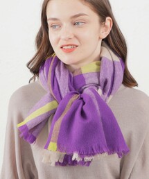 MACKINTOSH PHILOSOPHY | ウォッシャブルカシミヤカラーブロックストール(ストール/ショール)