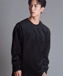 【NO ID.】2-Way Fake Layered Long T-Shirt / 2ウェイ フェイク レイヤード ロンT