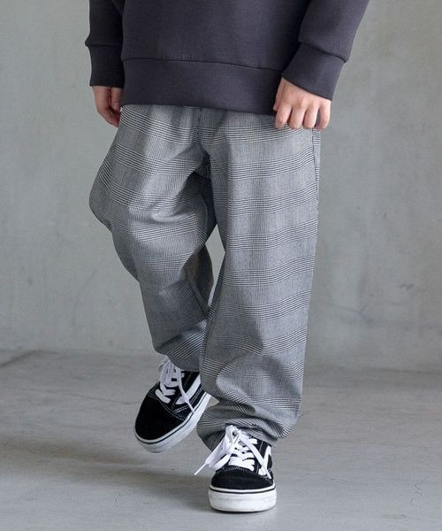 GLOBAL WORK(グローバルワーク)の「起毛サマ楽テーパード/907681(その他パンツ・キッズ・チェック/その他/ブラック・160cm/110cm/130cm/150cm/100cm/120cm/140cm)」の3枚目の写真