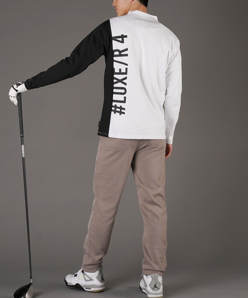 jiggys shop(ジギーズショップ)の「ラバープリントモックネックロンT カットソー ゴルフ(Tシャツ/カットソー・メンズ・ブラック/チャコールグレー/ホワイト・MEDIUM/LARGE)」の20枚目の写真