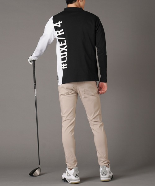 jiggys shop(ジギーズショップ)の「ラバープリントモックネックロンT カットソー ゴルフ(Tシャツ/カットソー・メンズ・ブラック/チャコールグレー/ホワイト・MEDIUM/LARGE)」の22枚目の写真