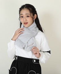 極美品✨ポールスミス エコファーティペット マフラーショール ネイビー グレー 楽天市場】ティペット フェイクファー リボン マフラー