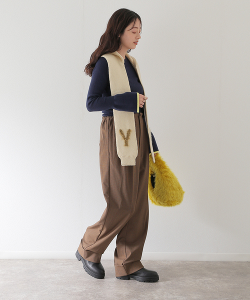 COMMRE（コムル）の「【COMMRE / コムル】ベルスリーブニットプルオーバー（ニット/セーター・レディース・ブラウン/ベージュ/ネイビー・FREE）」の12枚目の写真