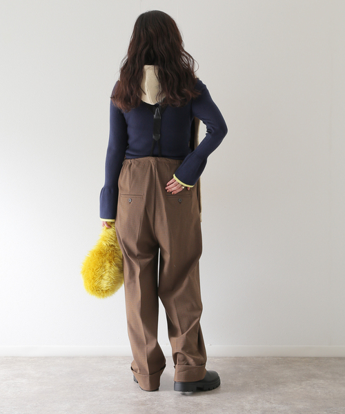 COMMRE（コムル）の「【COMMRE / コムル】ベルスリーブニットプルオーバー（ニット/セーター・レディース・ブラウン/ベージュ/ネイビー・FREE）」の13枚目の写真