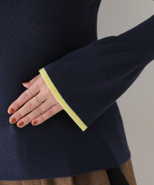 COMMRE（コムル）の「【COMMRE / コムル】ベルスリーブニットプルオーバー（ニット/セーター・レディース・ブラウン/ベージュ/ネイビー・FREE）」の20枚目の写真