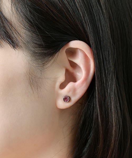 Fun & Daily（ファンアンドデイリー）の「F&D : カラーストーンマグネットクリップ（イヤリング・レディース・イエロー/ブラック/ブルー/クリア/グリーン/ピンク/レッド/ライトブルー・FREE）」の13枚目の写真