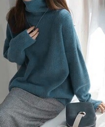 【新カラー追加】タートルネックニット レディース 秋冬服