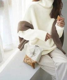 【新カラー追加】タートルネックニット レディース 秋冬服
