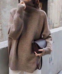 【新カラー追加】タートルネックニット レディース 秋冬服