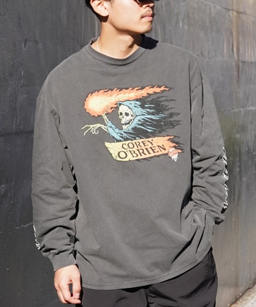 SANTA CRUZ（サンタクルーズ）の「【ムラサキスポーツ限定】SANTACRUZ/サンタクルーズ ロンTee オーバーサイズ フロントプリント ユニセックス 502241401（Tシャツ/カットソー・メンズ・ブラック/ブラック系その他/ブラック系その他4/ブラック系その他2/ブラック系その他3・M/L/XL）」の3枚目の写真