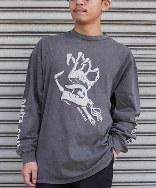 SANTA CRUZ（サンタクルーズ）の「【ムラサキスポーツ限定】SANTACRUZ/サンタクルーズ ロンTee オーバーサイズ フロントプリント ユニセックス 502241401（Tシャツ/カットソー・メンズ・ブラック/ブラック系その他/ブラック系その他4/ブラック系その他2/ブラック系その他3・M/L/XL）」の5枚目の写真