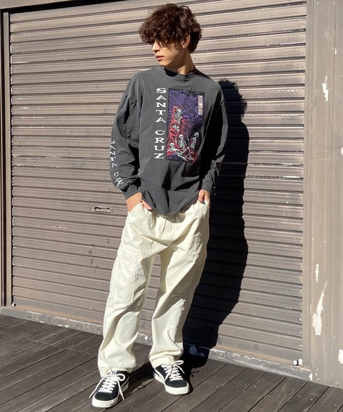 SANTA CRUZ（サンタクルーズ）の「【ムラサキスポーツ限定】SANTACRUZ/サンタクルーズ ロンTee オーバーサイズ フロントプリント ユニセックス 502241401（Tシャツ/カットソー・メンズ・ブラック/ブラック系その他/ブラック系その他4/ブラック系その他2/ブラック系その他3・M/L/XL）」の10枚目の写真