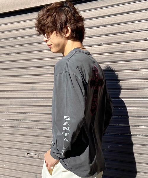 SANTA CRUZ（サンタクルーズ）の「【ムラサキスポーツ限定】SANTACRUZ/サンタクルーズ ロンTee オーバーサイズ フロントプリント ユニセックス 502241401（Tシャツ/カットソー・メンズ・ブラック/ブラック系その他/ブラック系その他4/ブラック系その他2/ブラック系その他3・M/L/XL）」の7枚目の写真