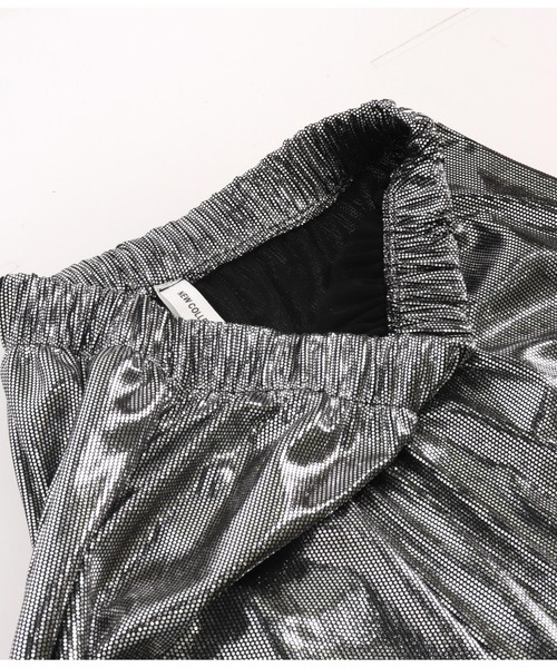 Settimissimo（セッティミッシモ）の「ITALYメタリックグリッター フレアパンツ（その他パンツ・レディース・シルバー・FREE）」の5枚目の写真