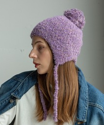 14+（イチヨンプラス）の「ブークレ耳付ウィンター（ニットキャップ/ビーニー・メンズ）」