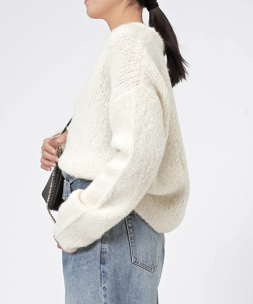 EVERYDAY I LIKE.（エヴリディアイライク）の「ベビーアルパカVネック