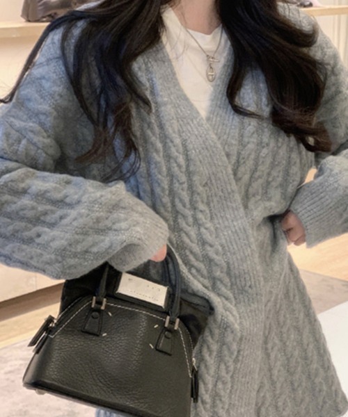 Miniministore(ミニミニストア)の「セットアップ レディース 韓国 きれいめ(ニット/セーター・レディース・グレー/アイボリー/ピンク・フリー)」の17枚目の写真
