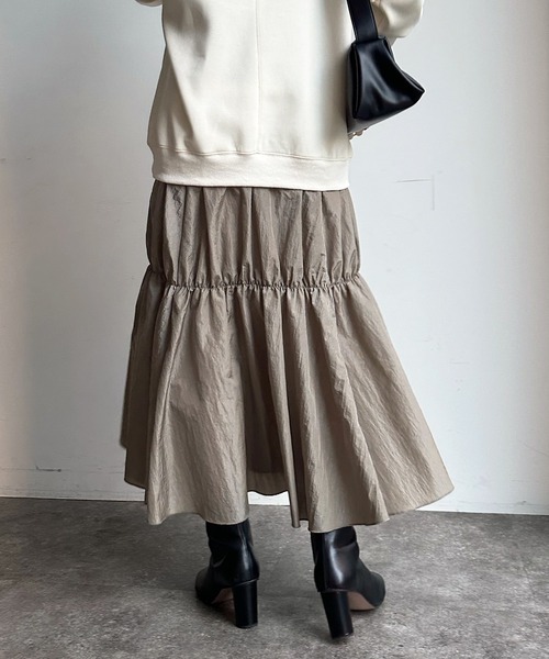 DouDou（ドゥドゥ）の「バックジップドッキングワンピース（ワンピース・レディース・グレー/アイボリー/ブラック・FREE/TM）」の17枚目の写真