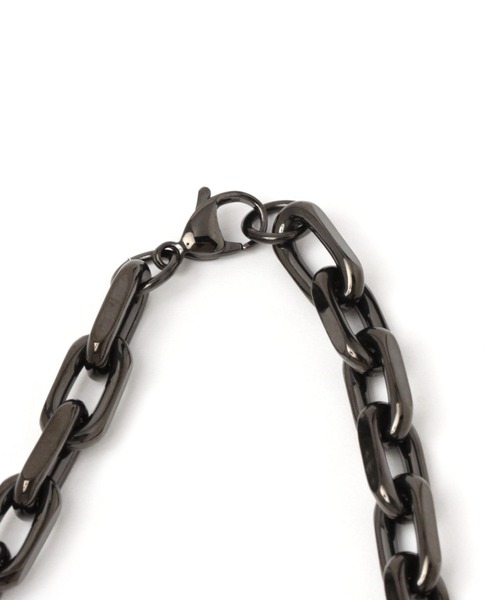 GLOBAL WORK（グローバルワーク）の「UNISEX/ステンレスチェーンネックレス/993935（ネックレス・メンズ・ゴールド/ブラック/ライトグレー・FREE）」の5枚目の写真