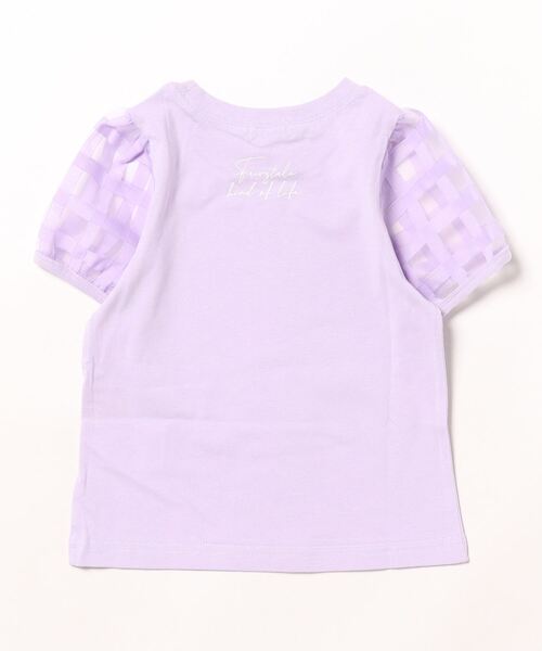 Lycee mine(リセマイン)の「【Disney Princess】【型崩れしないやわらかコットン】 Tシャツ(Tシャツ/カットソー・キッズ・オフホワイト/サックスブルー/ラベンダー・100cm/120cm/130cm/140cm/110cm)」の6枚目の写真