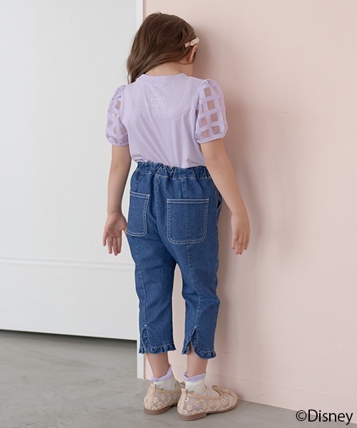 Lycee mine(リセマイン)の「【Disney Princess】【型崩れしないやわらかコットン】 Tシャツ(Tシャツ/カットソー・キッズ・オフホワイト/サックスブルー/ラベンダー・100cm/120cm/130cm/140cm/110cm)」の19枚目の写真