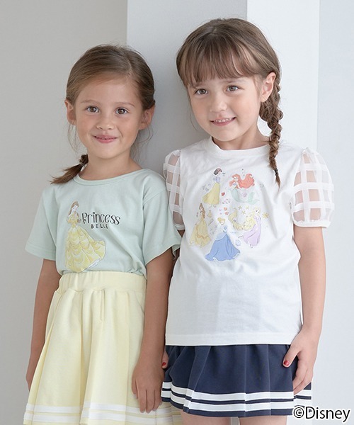Lycee mine(リセマイン)の「【Disney Princess】【型崩れしないやわらかコットン】 Tシャツ(Tシャツ/カットソー・キッズ・オフホワイト/サックスブルー/ラベンダー・100cm/120cm/130cm/140cm/110cm)」の20枚目の写真