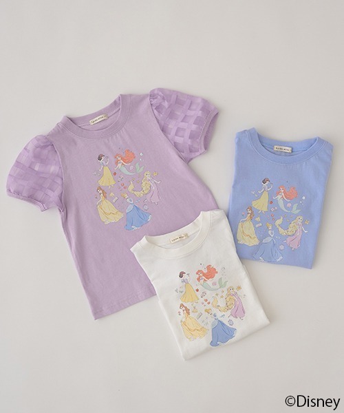 Lycee mine(リセマイン)の「【Disney Princess】【型崩れしないやわらかコットン】 Tシャツ(Tシャツ/カットソー・キッズ・オフホワイト/サックスブルー/ラベンダー・100cm/120cm/130cm/140cm/110cm)」の21枚目の写真