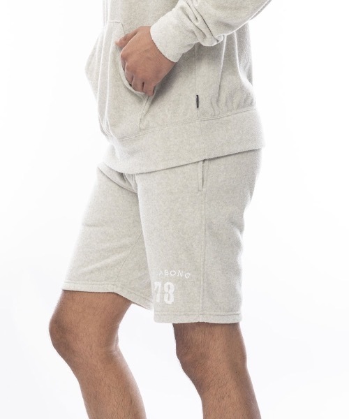 BILLABONG（ビラボン）の「BILLABONG メンズ セットアップPILE SHORTS 【2024年春夏モデル】/ビラボンセットアップ対応サガラ刺繍両面パイルショートパンツ（その他パンツ・メンズ・グレー/オフホワイト/ミント・MEDIUM/X-LARGE/LARGE）」の4枚目の写真