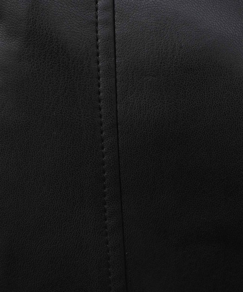 31 Sons de mode（トランテアン　ソン　ドゥ　モード）の「ノーカラーライダースジャケット（ライダースジャケット・レディース・グレー/ブラック・38/36）」の10枚目の写真