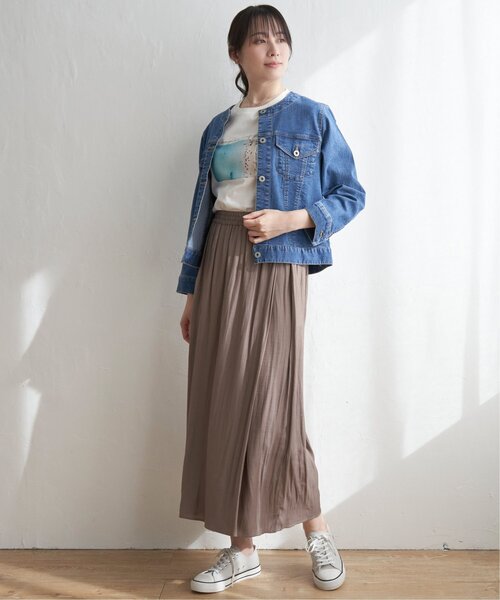 ikka(イッカ)の「ロゴフォトプリントTシャツ(Tシャツ/カットソー・レディース・ベージュ/イエロー/オフホワイト/ホワイト・S/L/M)」の22枚目の写真