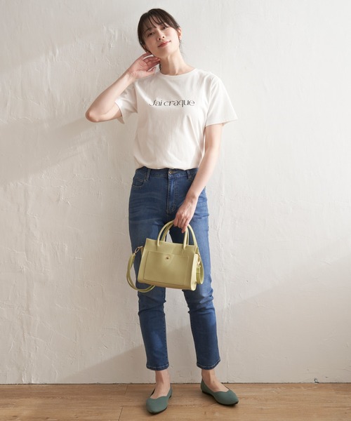 ikka(イッカ)の「ロゴフォトプリントTシャツ(Tシャツ/カットソー・レディース・ベージュ/イエロー/オフホワイト/ホワイト・S/L/M)」の8枚目の写真