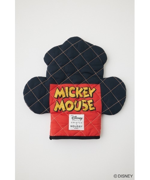 Disney SERIES CREATED by MOUSSY キッチンミトン ダイナミックなミキミニフェイスが◎。ディズニーデザイン
