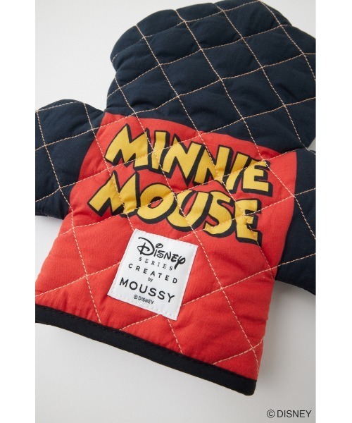Disney SERIES CREATED by MOUSSY キッチンミトン ダイナミックなミキミニフェイスが◎。ディズニーデザイン