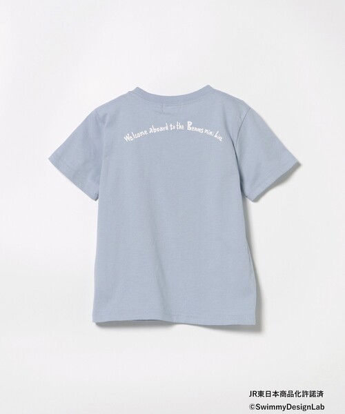 BEAMS mini(ビームスミニ)の「BEAMS mini / JR フロントプリント Tシャツ 24(90~150cm)(Tシャツ/カットソー・キッズ・レッド/サックスブルー/ホワイト系その他5/ネイビー・90/100/110/120/130/140/150)」の17枚目の写真