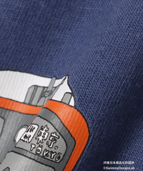 BEAMS mini(ビームスミニ)の「BEAMS mini / JR フロントプリント Tシャツ 24(90~150cm)(Tシャツ/カットソー・キッズ・レッド/サックスブルー/ホワイト系その他5/ネイビー・90/100/110/120/130/140/150)」の19枚目の写真