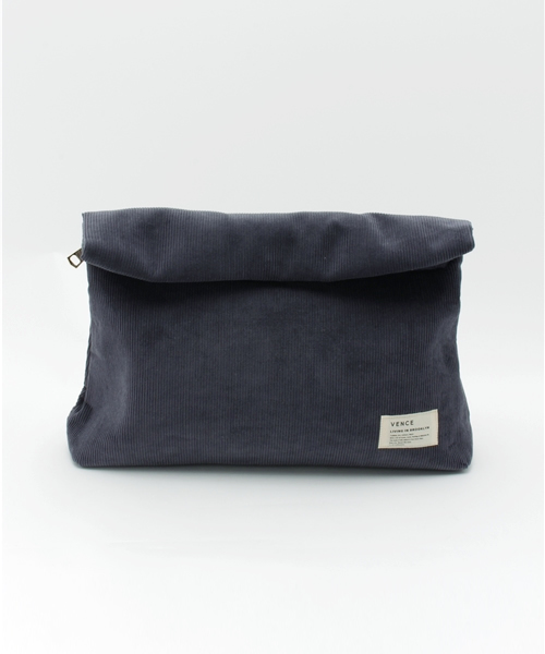 VENCEEXCHANGE（ヴァンスエクスチェンジ）の「コーデュロイクラッチバック（クラッチバッグ・レディース・ホワイト/その他21/ブルー/ネイビー・FREE）」の2枚目の写真