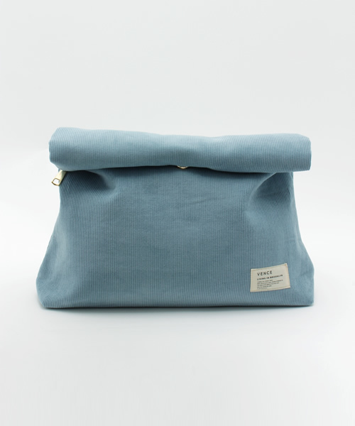 VENCEEXCHANGE（ヴァンスエクスチェンジ）の「コーデュロイクラッチバック（クラッチバッグ・レディース・ホワイト/その他21/ブルー/ネイビー・FREE）」の3枚目の写真