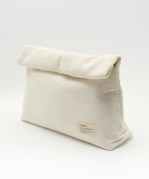 VENCEEXCHANGE（ヴァンスエクスチェンジ）の「コーデュロイクラッチバック（クラッチバッグ・レディース・ホワイト/その他21/ブルー/ネイビー・FREE）」の5枚目の写真