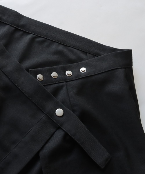 &g'aime（アンジェム）の「【&g'aime】ラップレイヤードナロースカート（スカート・レディース・ブラック/チャコールグレー/ライトグリーン・FREE）」の6枚目の写真