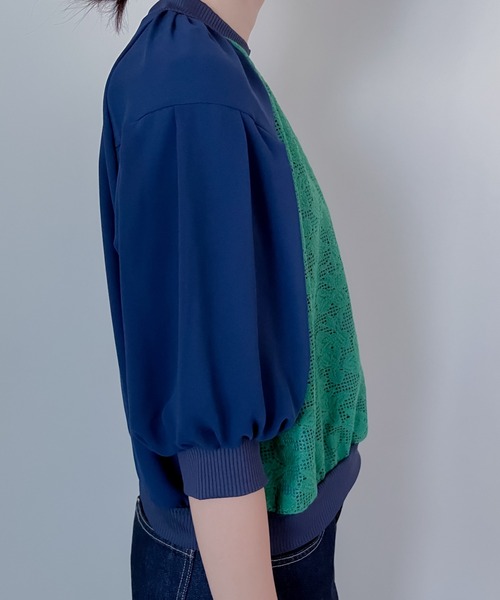 TEVALT（ヴァレット）の「コットンレースプルオーバー（その他トップス・レディース・グリーン/アイボリー・38）」の20枚目の写真