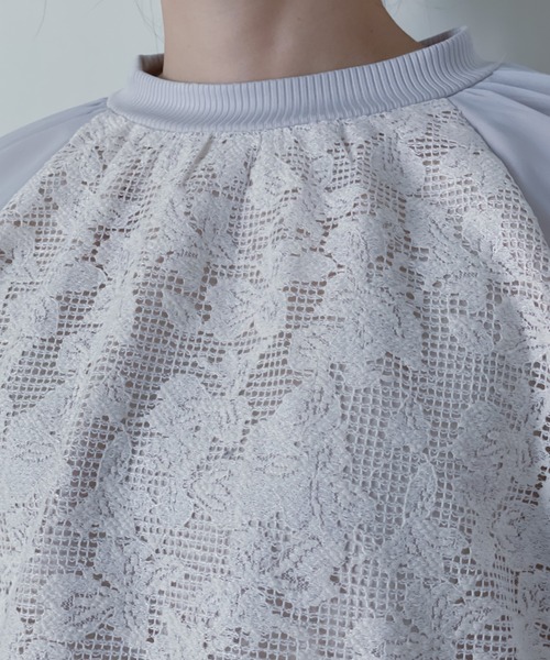 TEVALT（ヴァレット）の「コットンレースプルオーバー（その他トップス・レディース・グリーン/アイボリー・38）」の11枚目の写真