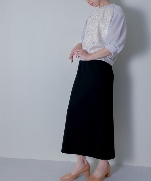 TEVALT（ヴァレット）の「コットンレースプルオーバー（その他トップス・レディース・グリーン/アイボリー・38）」の6枚目の写真