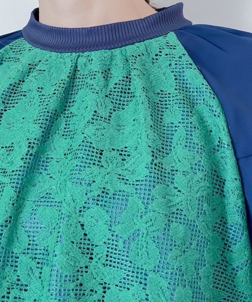 TEVALT（ヴァレット）の「コットンレースプルオーバー（その他トップス・レディース・グリーン/アイボリー・38）」の22枚目の写真