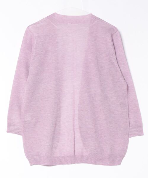 Honeys(ハニーズ)の「8分袖ラウンドカーディガン(カーディガン/ボレロ・レディース・ベージュ系その他/グリーン系その他/グレー系その他/ピンク系その他/ブルー系その他/パープル系その他/ブラック/モカ/オフホワイト・LL/M/L)」の16枚目の写真