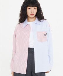 A'GEM/9 × .kom『ROMANTIC CROWN/ロマンティッククラウン』MIX COLOR STRIPE SHIRT/ミックスカラーストラップ シャツ