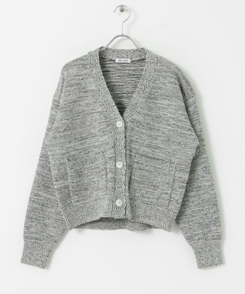 FORK&SPOON（フォークアンドスプーン）の「FORK&SPOON　ミックスヤーンVネックカーディガン（カーディガン/ボレロ・レディース・ネイビー/ベージュ・1）」の19枚目の写真